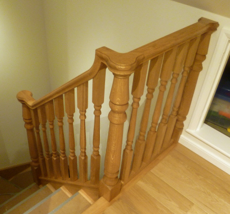 oak stair parts